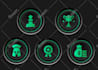 design line and flat icons for website, web app, mobile app