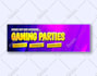 design a youtube banner, twitter header, facebook  cover and gaming banner