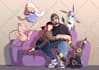 draw pokemon fan art and you as trainer