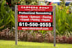design billboard, yard sign, signage, window graphics and real estate sign