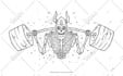 create hand drawn lineart illustration with my style