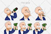 design custom twitch emotes or badges