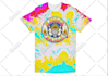 do hand drawn trippy psychedelic hippie logo sticker patch