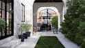 design landscape, garden, backyard, patio, 3d renderings
