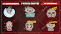 design awesome custom twitch emotes or badges for you