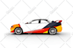 design racing car wrap, livery car wrap, rally car wrap, vehicle wrap design