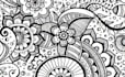 make intricate illustrations for coloring books
