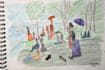 draw any city or landscape with watercolor