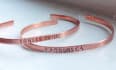 make you a personalized bendable bangle, copper