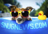 display your text on swim ring with my cute dog