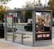 create a realistic bus stop advertising mockup