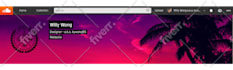 design a beautiful soundcloud header image and profile image