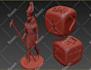 model miniature character or poses for 3d printing
