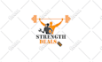clothing design for gym fitness sports or bodybuilding logo