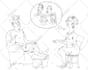 draw a line art illustration