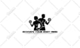 clothing design for gym fitness sports or bodybuilding logo