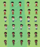 create 2d character game sprite sheet or pixel art