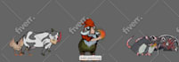 create 2d character game sprite sheet or pixel art