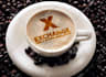 put your text or logo in a coffee cup with coffee powder