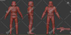 model miniature character or poses for 3d printing