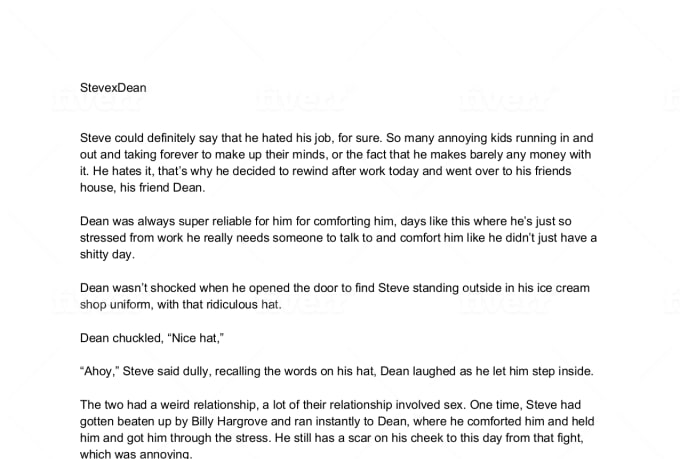 Write A Nsfw Fan Fiction By Fisherbarker