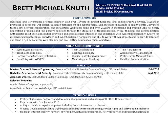Provide A Job Winning Technical Resume Writing Services Ats Cv Cover Letter By Emiratimedia