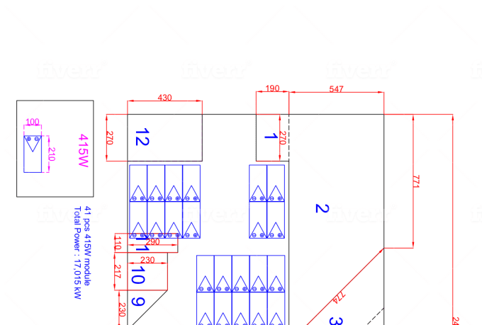 Do panel layouts for solar pv projects using autocad and any 2d