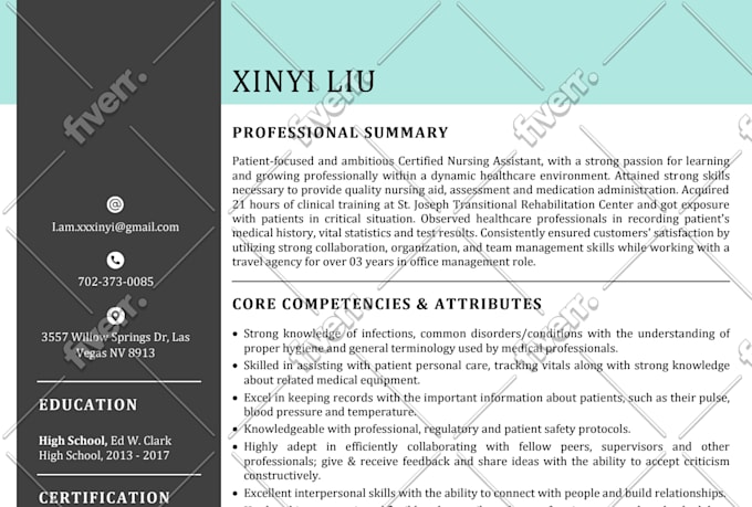 write, edit nursing, medical and healthcare CV or resume