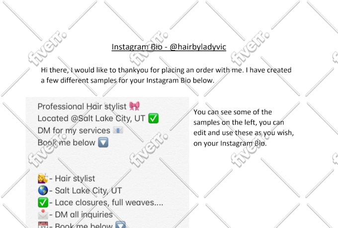 Write A Professional Instagram Bio By Dan460