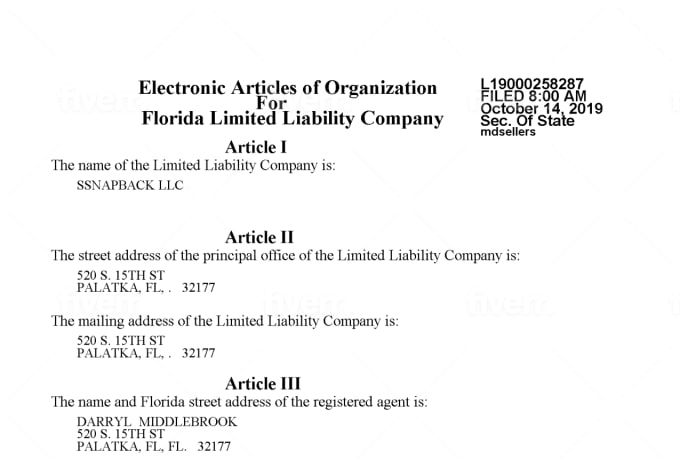 Create Your Llc And Ein Documentation Must Live In Us By Serenitysimon