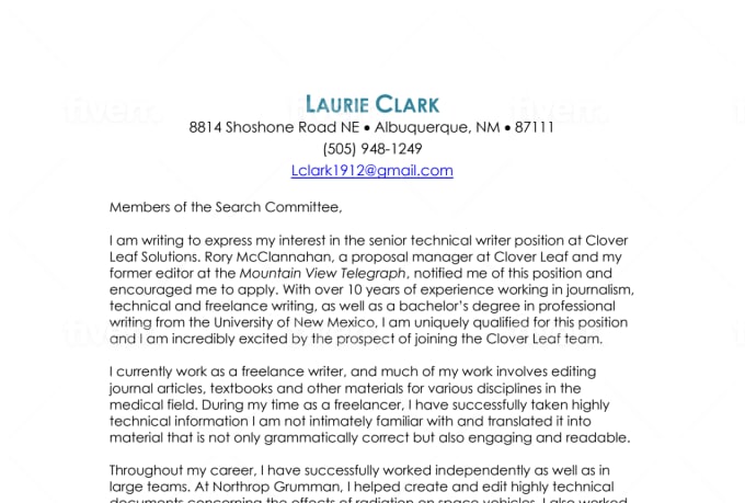 Write An Excellent Cover Letter For An Entry Or Mid Level Job By