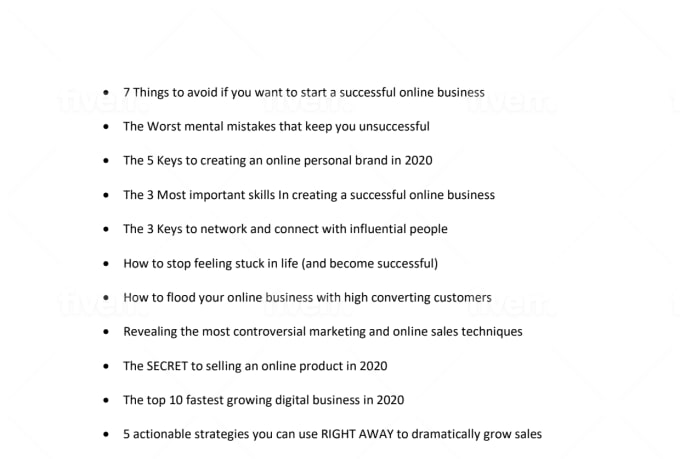Give You Proven Video Ideas For Youtube Videos By Tomernash