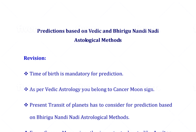 Predict Your Future Using Vedic Birigu Nandi Nadi Astrology By