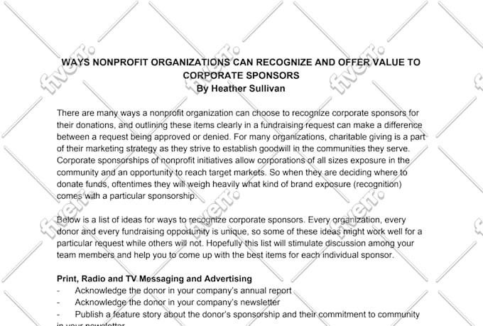 Write A Nonprofit Fundraising Letter By Hesullivan