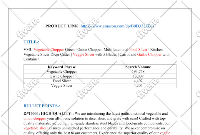create and optimize your amazon listing with full SEO