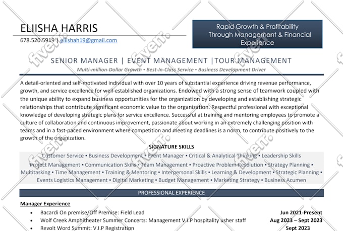 write a job winning resume, cover letter and linkedin
