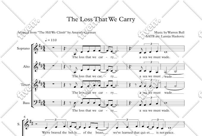 make choir arrangements of your choice