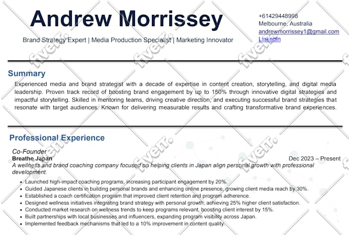 upgrade your resume and linkedin profile