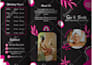 design beauty salon menu, spa menu, gym price list