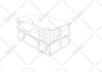 do a highly detailed graphic line art  and sketch