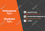 design a professional minimalist business card