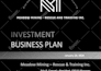 prepare an investor ready business plan and pitch deck