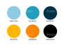 create a cohesive and conceptual color palette mood board