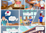 illustrate colorful storyboard for your animation projects