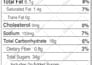 design fda or cfia approved nutrition facts label