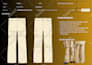 design jeans, stacked denim, distressed pants tech pack