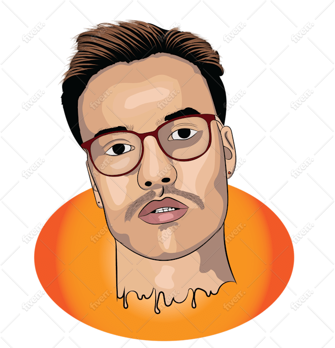 Design Vector Cartoon Portrait By Mohammad000