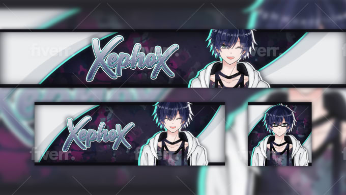 Design A Unique Anime Or Vtuber Header Banner Cover Etc By Antivvibu Fiverr