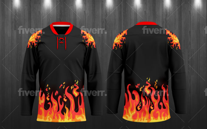  Custom Ice Hockey Jersey City Nightscape Hockey Jersey