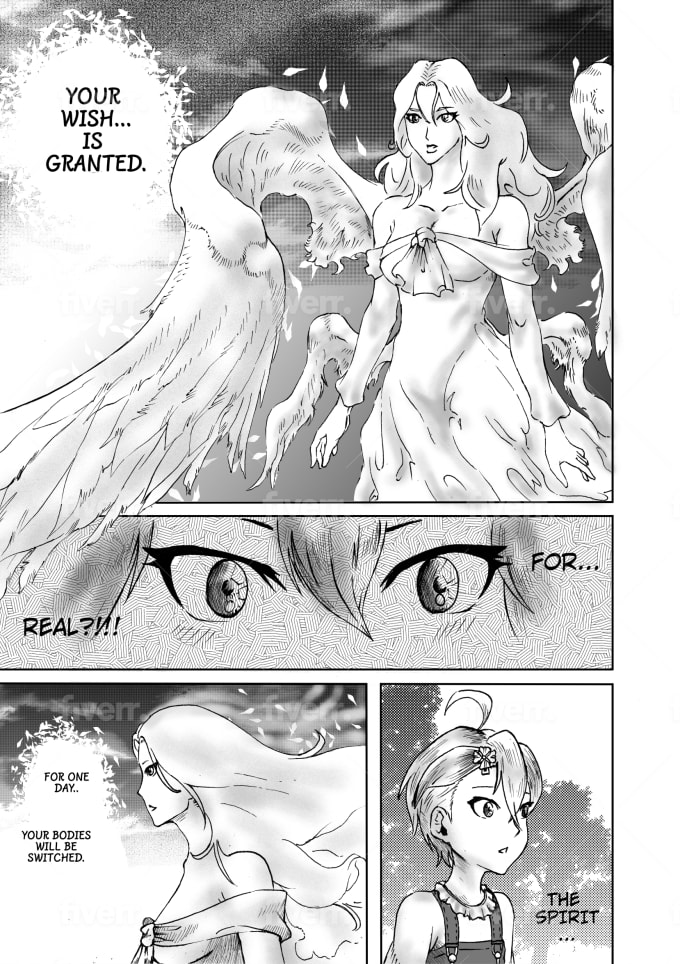 Draw a comic manga page based on your script by Fer_digitalart